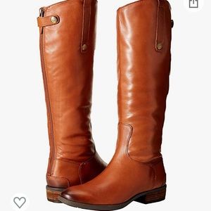 Whiskey leather Sam Edelman penny classic equestrian boot 7.5.